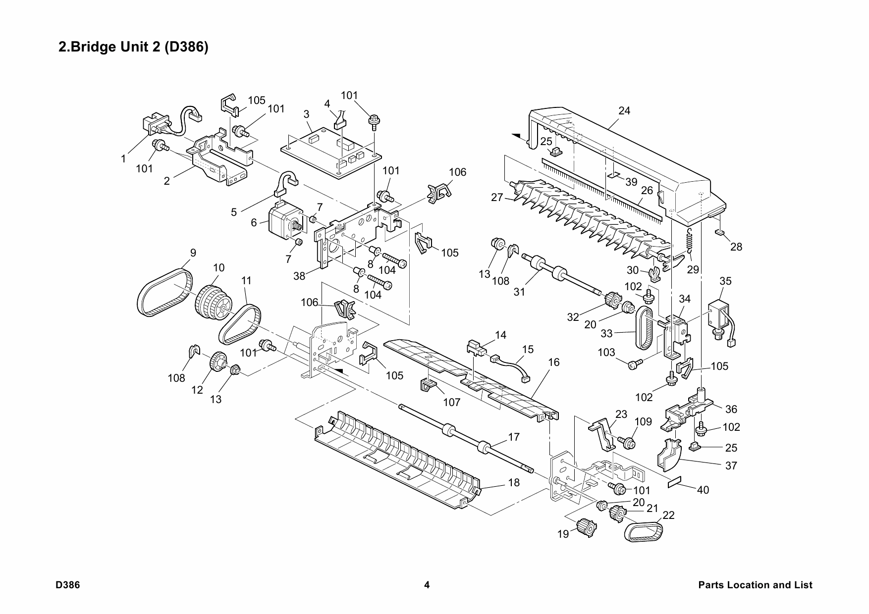 RICOH Options D386 BRIDGE-UNIT-BU3030 Parts Catalog PDF download-4 RICOH Options D386 BRIDGE-UNIT-BU3030 Parts Catalog PDF download-4